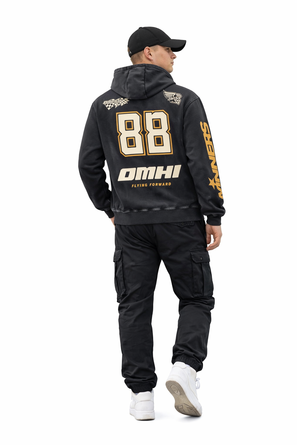 Flying Forward Designed Oversized Hoodie