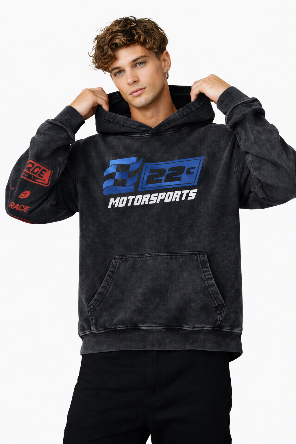 Rage Race Designed Oversized Hoodie