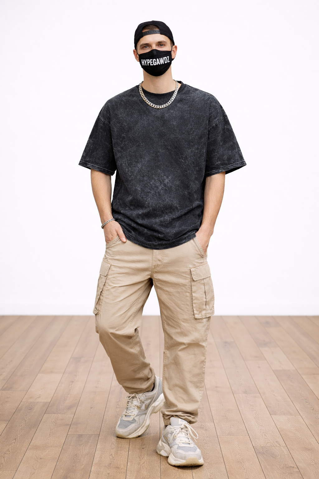 Vintage Black Oversized Tee