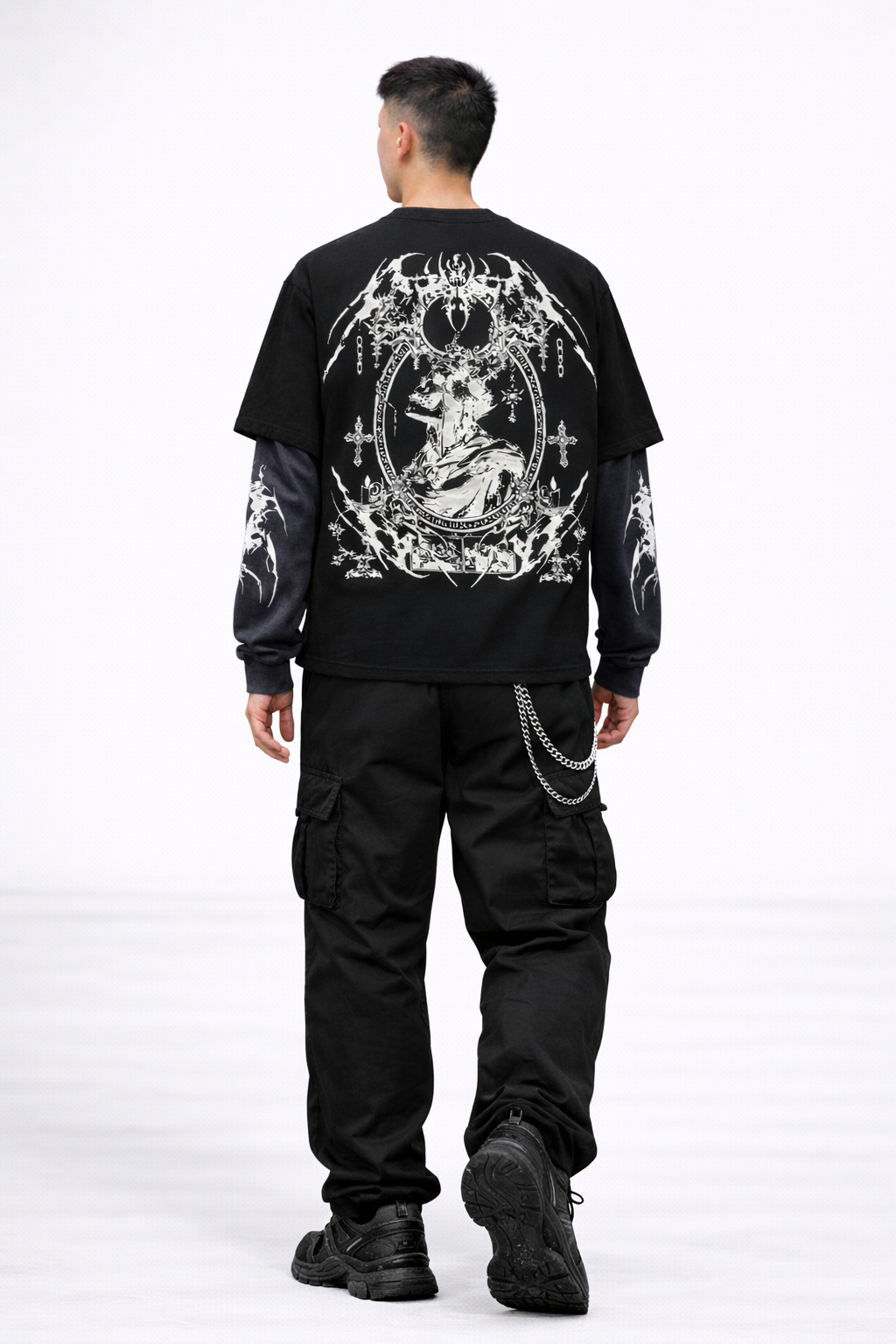 Divine Collapse LS Oversized Tee