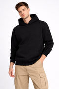 Solid Black Oversized Hoodie