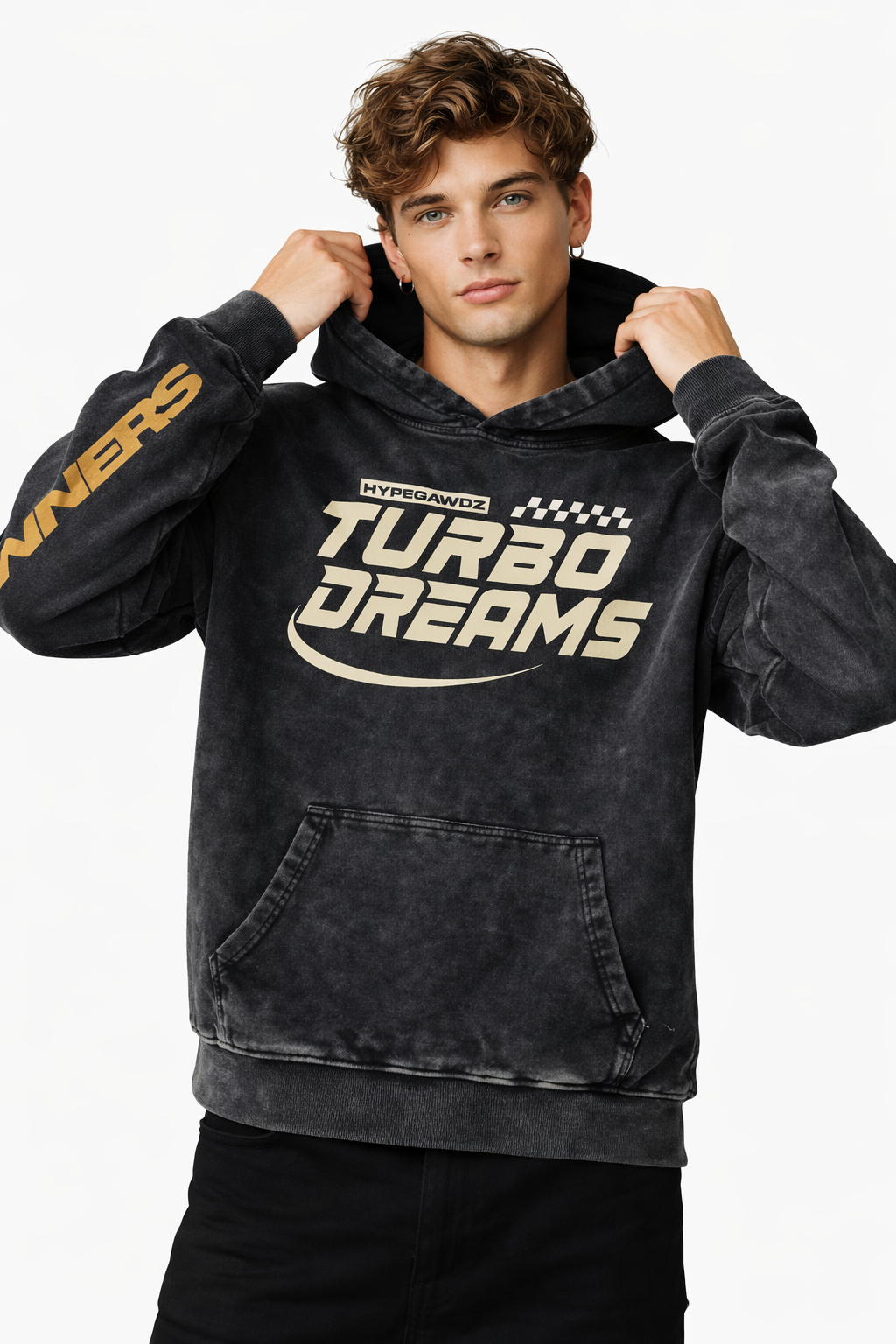 Flying Forward Designed Oversized Hoodie