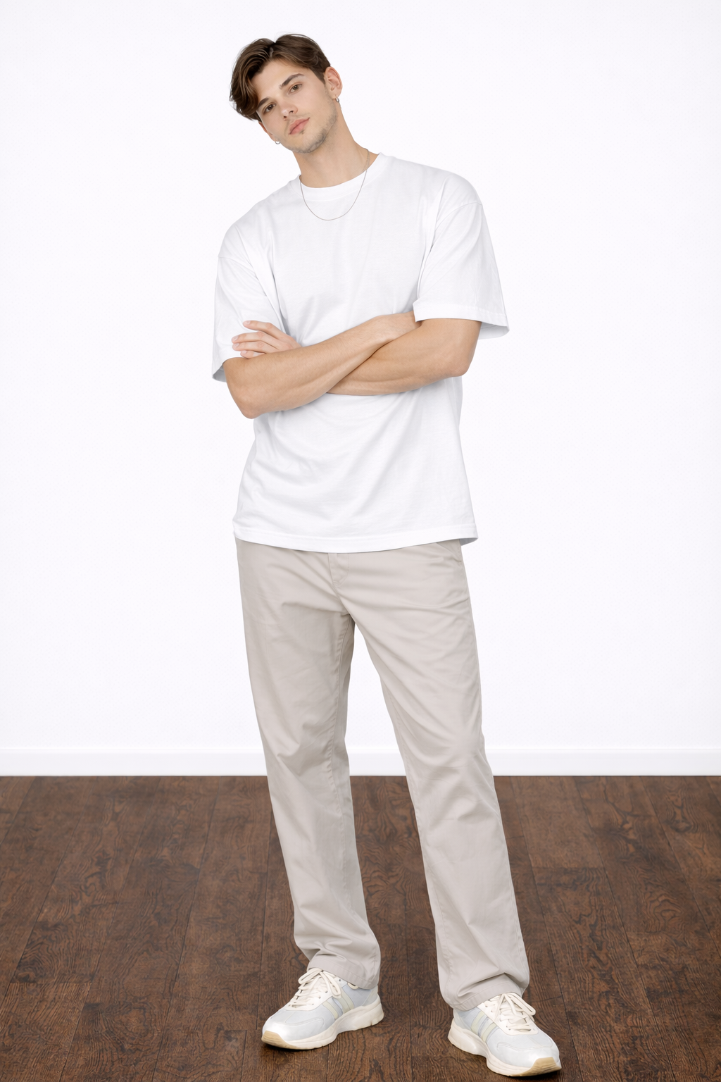 White Oversized Tee