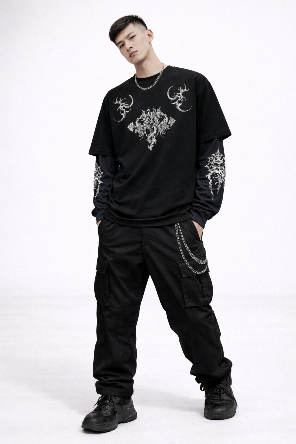 Sermon of Shadows LS Oversized Tee