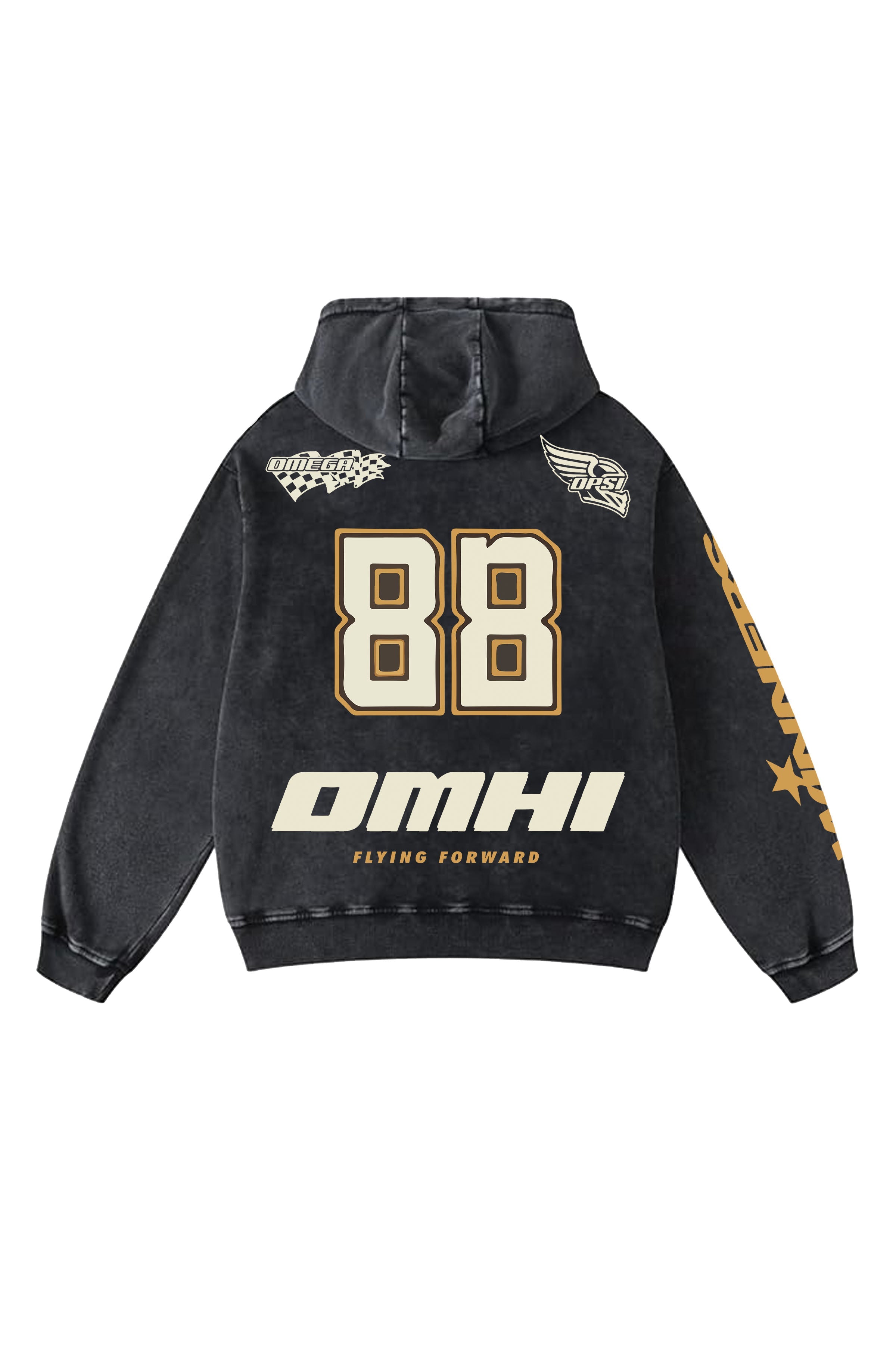 Flying Forward Designed Oversized Hoodie