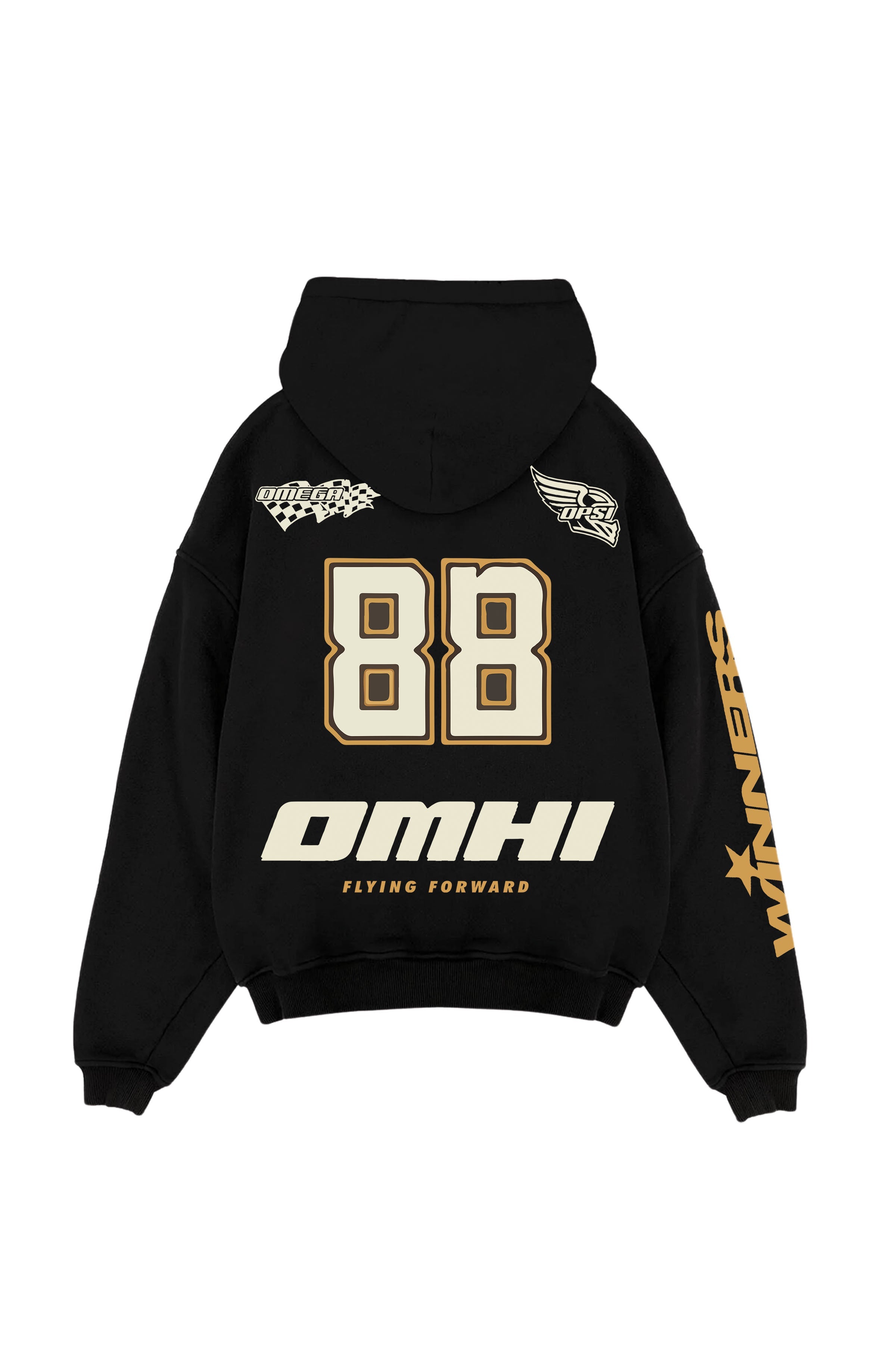 Flying Forward Designed Oversized Hoodie