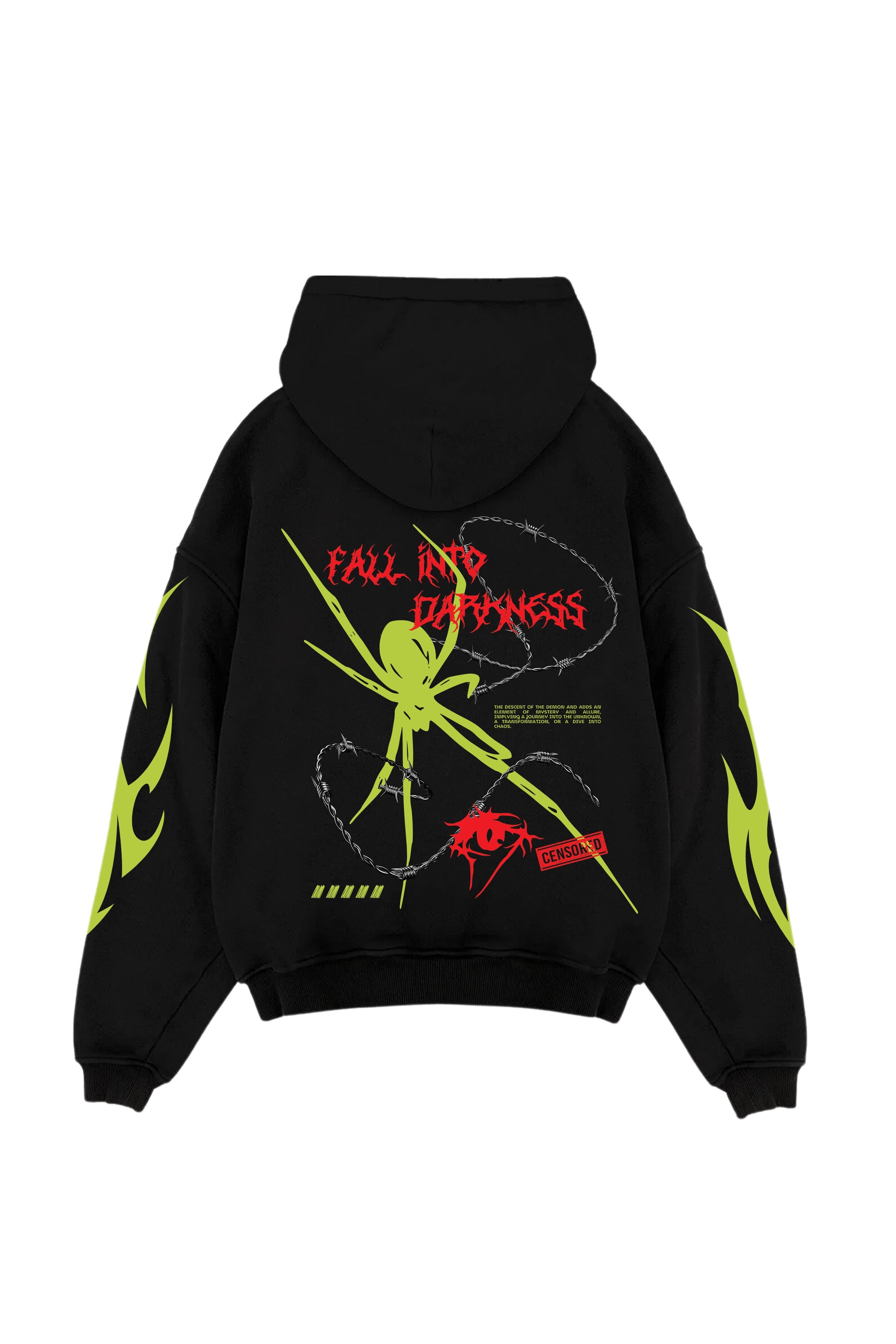 Darkness Designed Oversized Hoodie