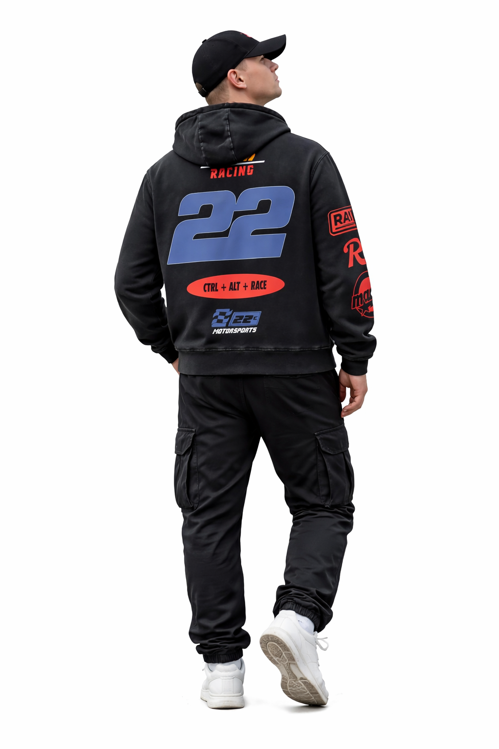 Rage Race Designed Oversized Hoodie
