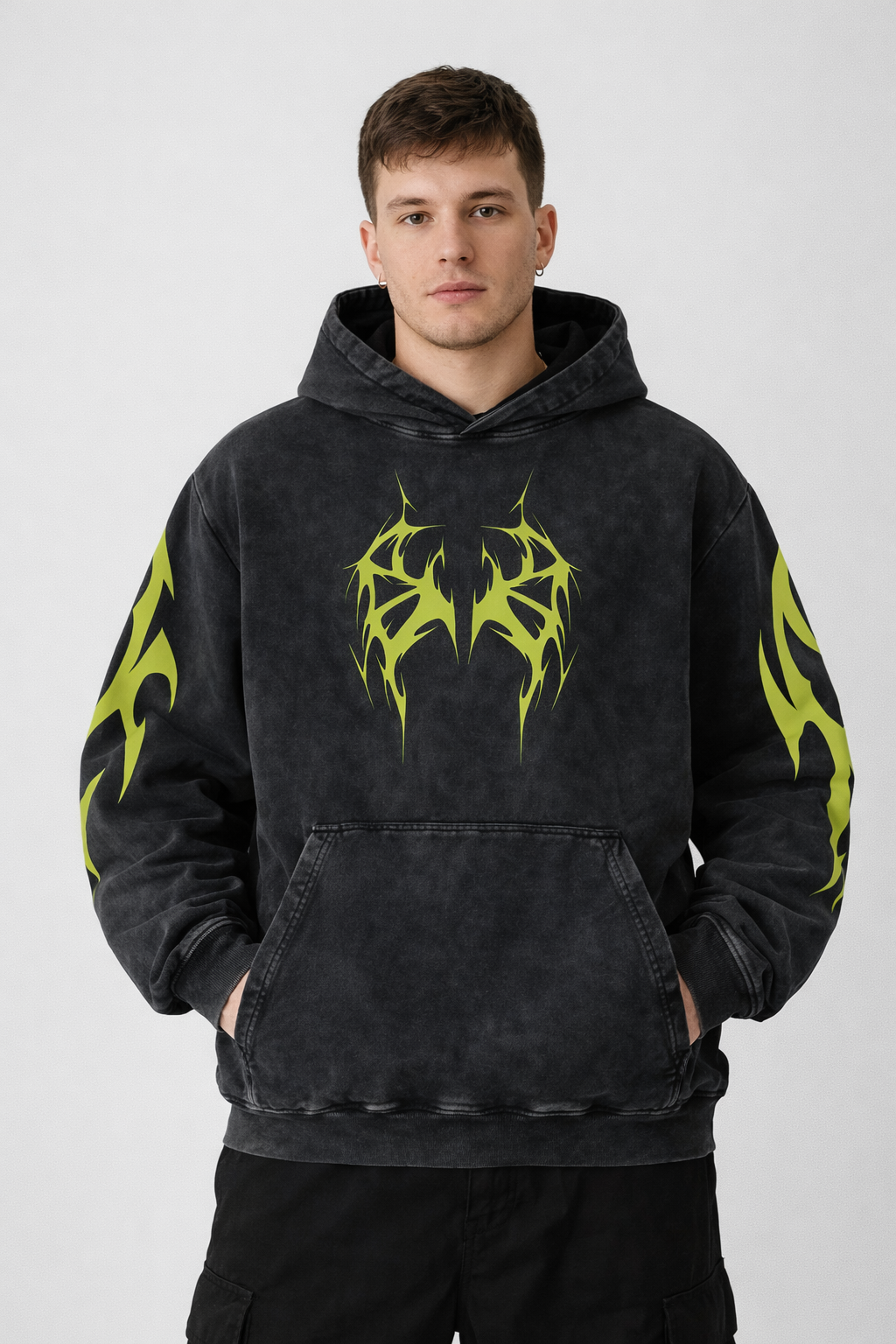 Darkness Designed Oversized Hoodie
