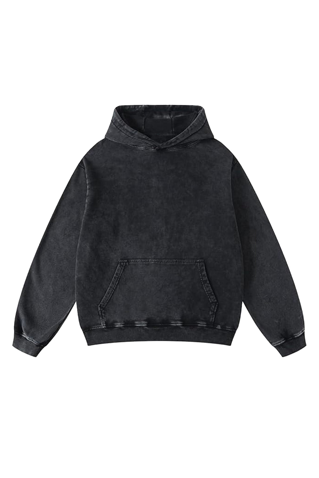 Vintage Black Oversized Hoodie