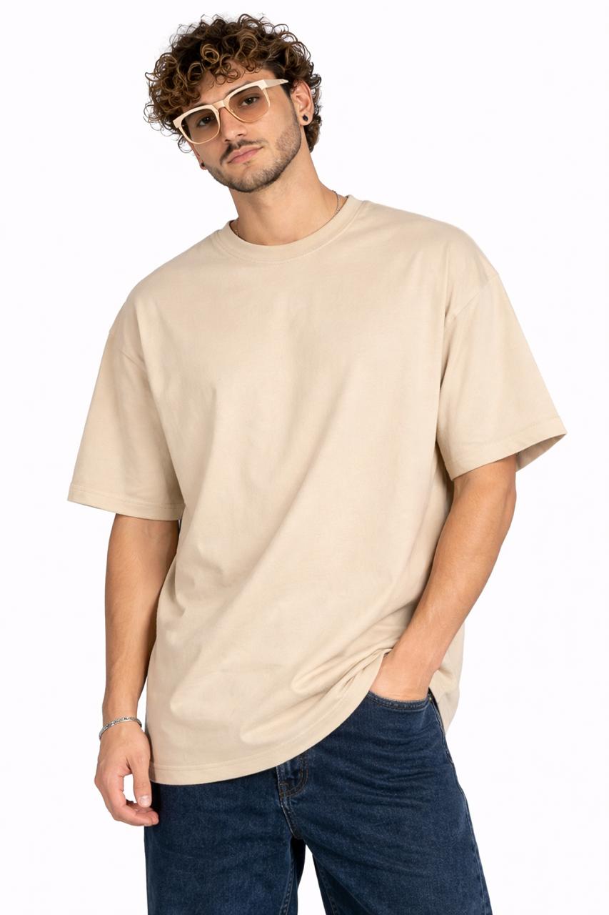 Beige Oversized Tee
