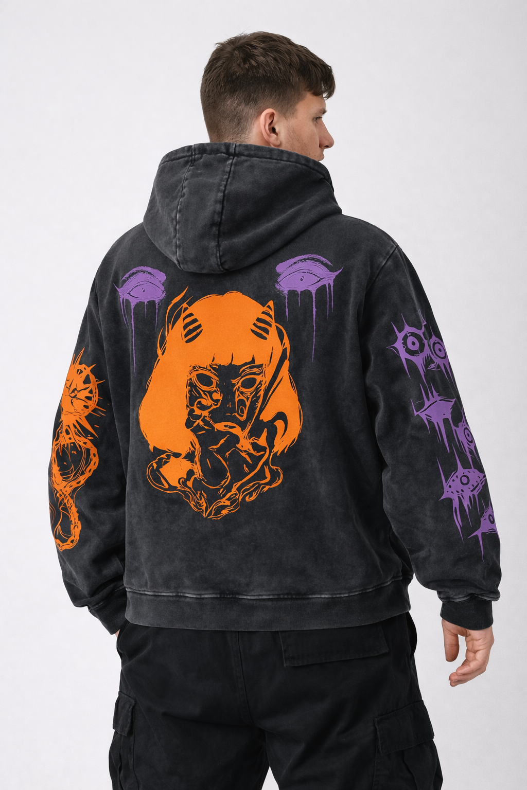 Lost But Entangled Designed Oversized Hoodie