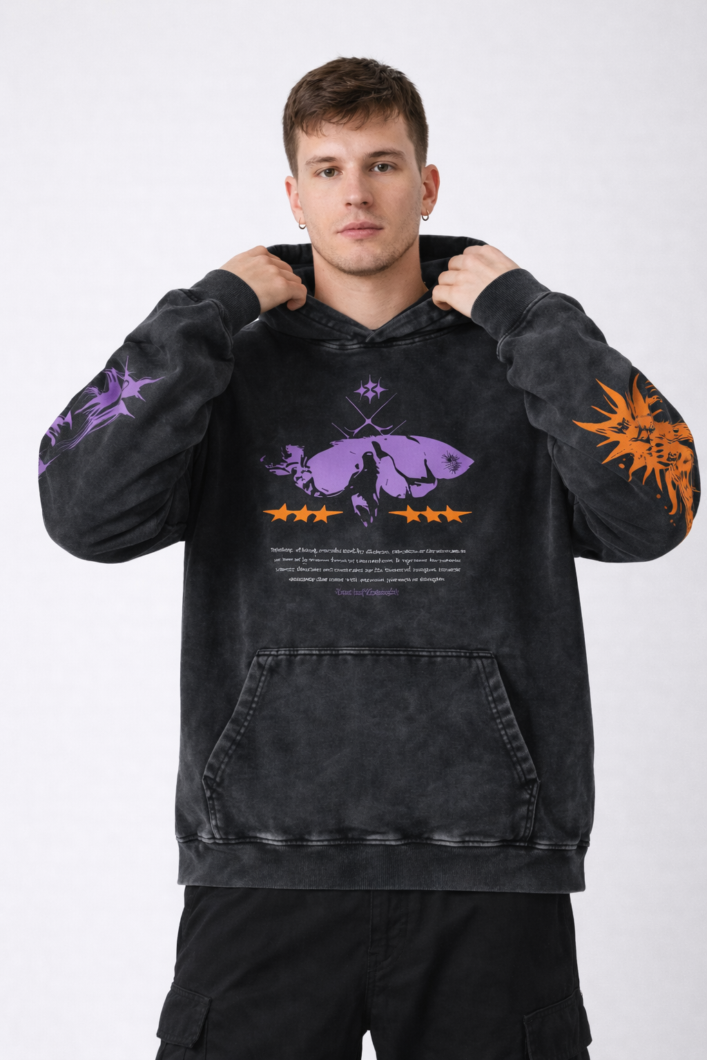 Lost But Entangled Designed Oversized Hoodie